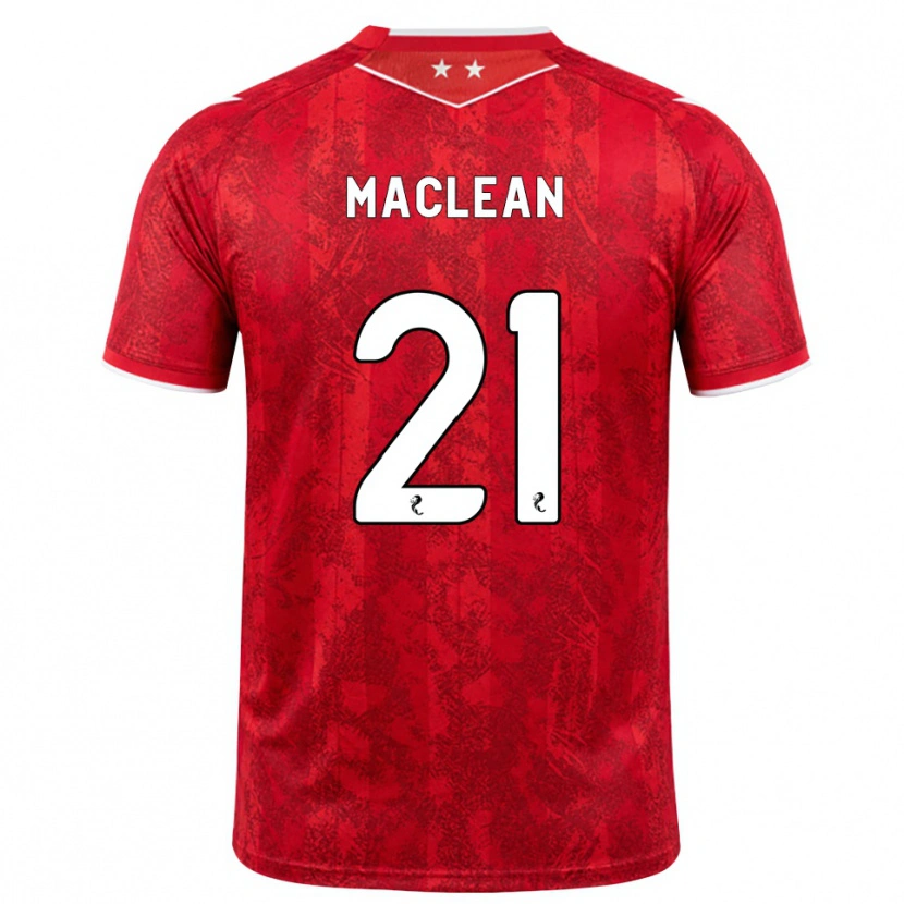 Danxen Niño Camiseta Miriam Maclean #21 Rojo Blanco 1ª Equipación 2026/27 La Camisa México