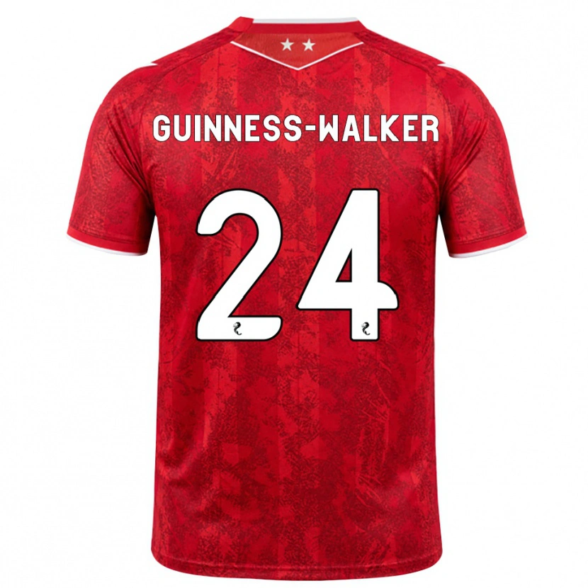 Danxen Niño Camiseta Nesta Guinness-Walker #24 Rojo Blanco 1ª Equipación 2026/27 La Camisa México