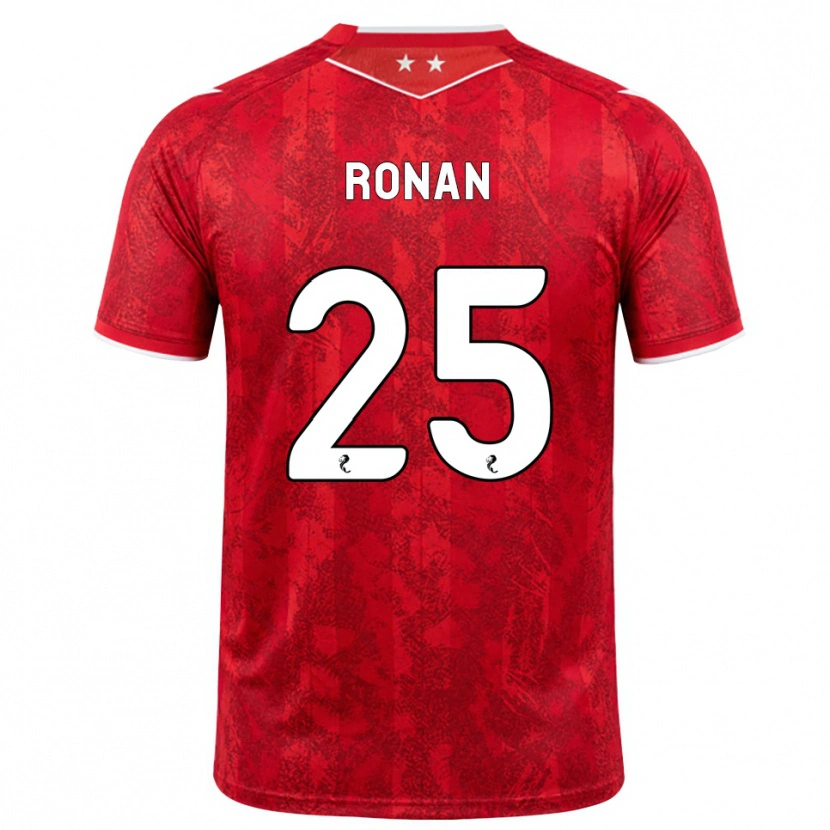 Danxen Niño Camiseta Connor Ronan #25 Rojo Blanco 1ª Equipación 2026/27 La Camisa México