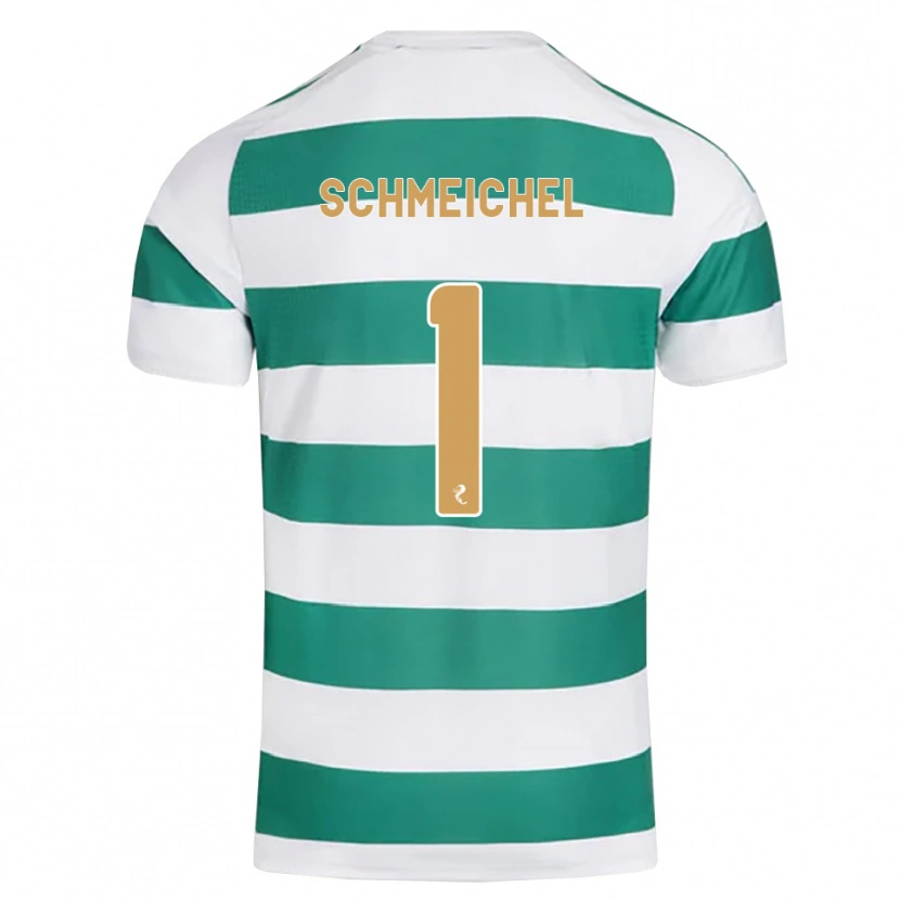 Danxen Niño Camiseta Kasper Schmeichel #1 Cian Oscuro Blanco 1ª Equipación 2026/27 La Camisa México