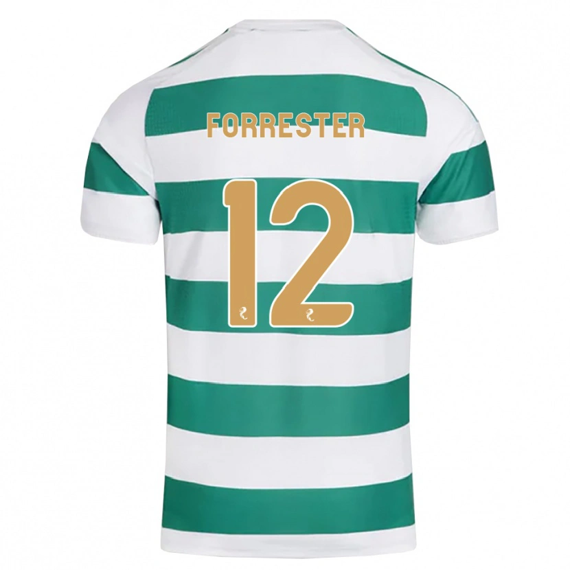 Danxen Niño Camiseta Shay Forrester #12 Cian Oscuro Blanco 1ª Equipación 2026/27 La Camisa México
