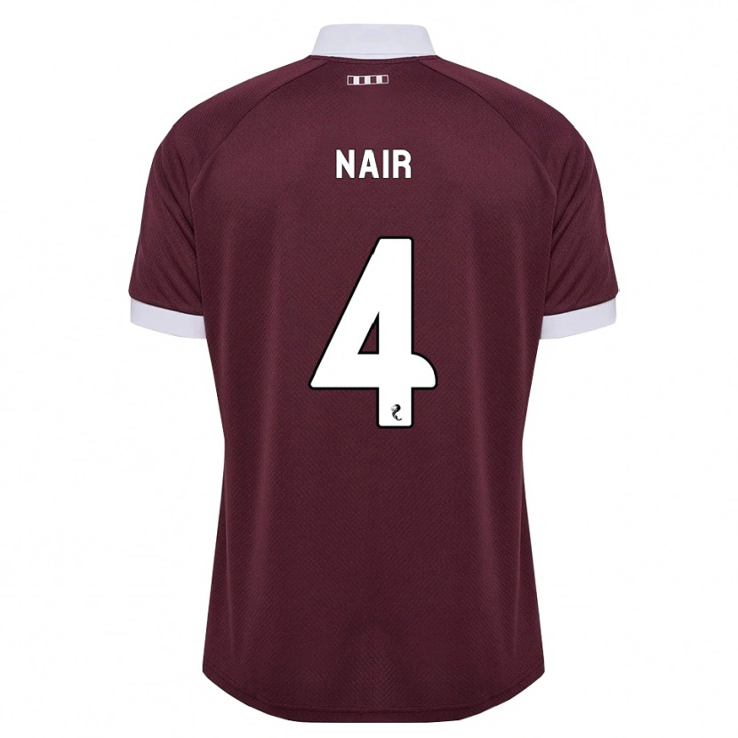 Danxen Niño Camiseta Kenzi Nair #4 Blanco Borgoña 1ª Equipación 2026/27 La Camisa México