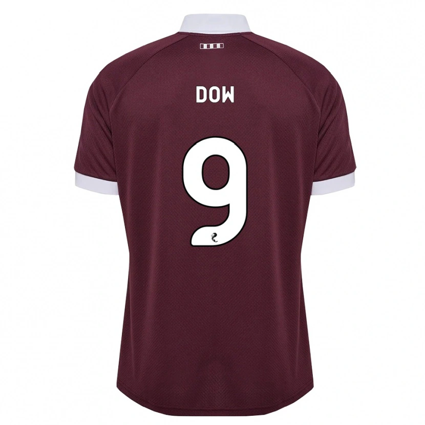 Danxen Niño Camiseta Connor Dow #9 Blanco Borgoña 1ª Equipación 2026/27 La Camisa México