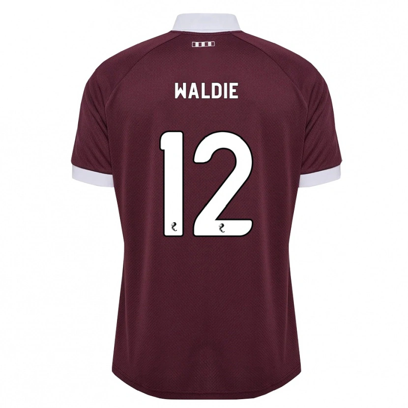 Danxen Niño Camiseta Lizzie Waldie #12 Blanco Borgoña 1ª Equipación 2026/27 La Camisa México