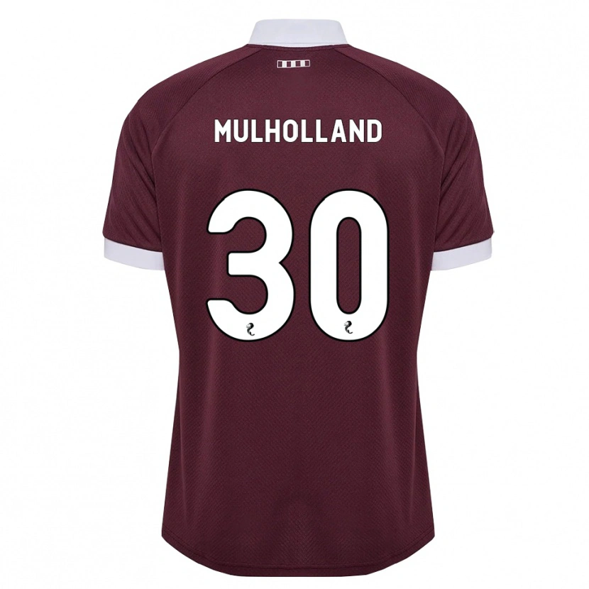 Danxen Niño Camiseta James Mulholland #30 Blanco Borgoña 1ª Equipación 2026/27 La Camisa México