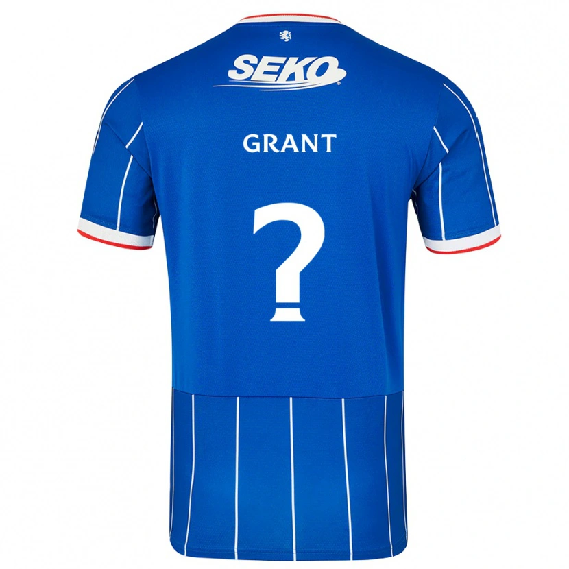 Danxen Niño Camiseta Leyton Grant #0 Rojo Azul Blanco 1ª Equipación 2026/27 La Camisa México