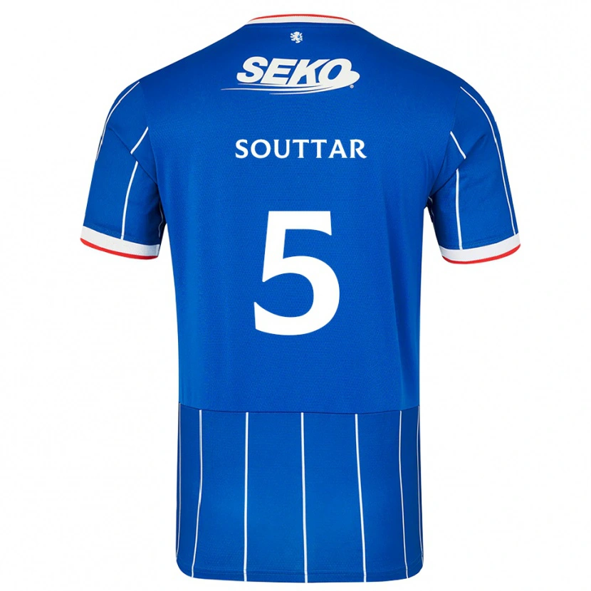 Danxen Niño Camiseta John Souttar #5 Rojo Azul Blanco 1ª Equipación 2026/27 La Camisa México