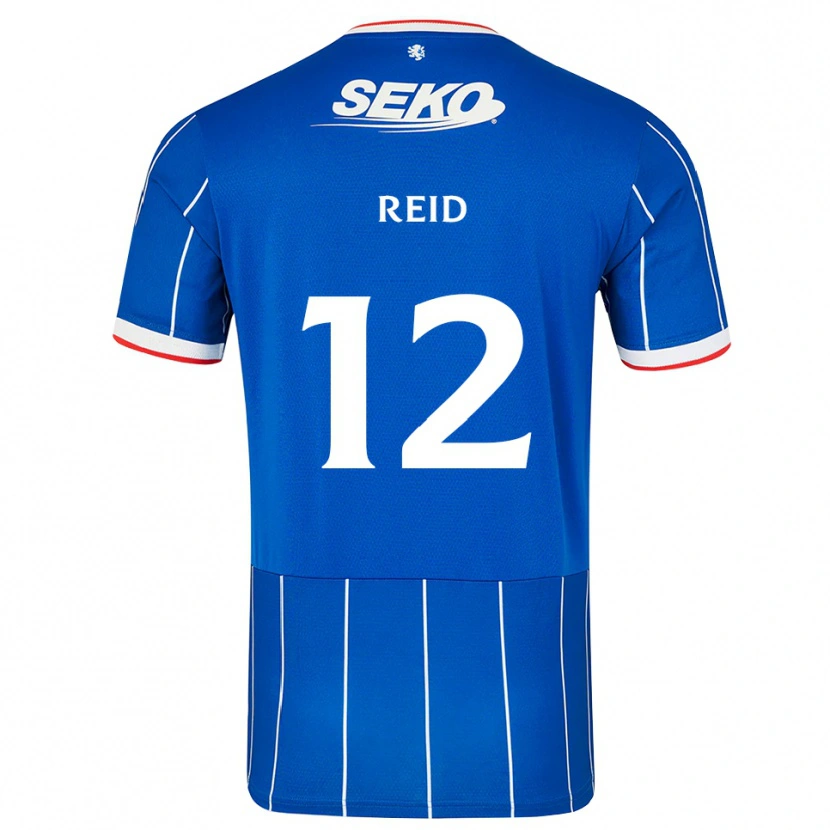 Danxen Niño Camiseta James Reid #12 Rojo Azul Blanco 1ª Equipación 2026/27 La Camisa México