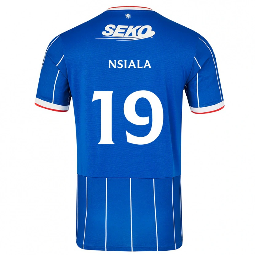 Danxen Niño Camiseta Clinton Nsiala #19 Rojo Azul Blanco 1ª Equipación 2026/27 La Camisa México
