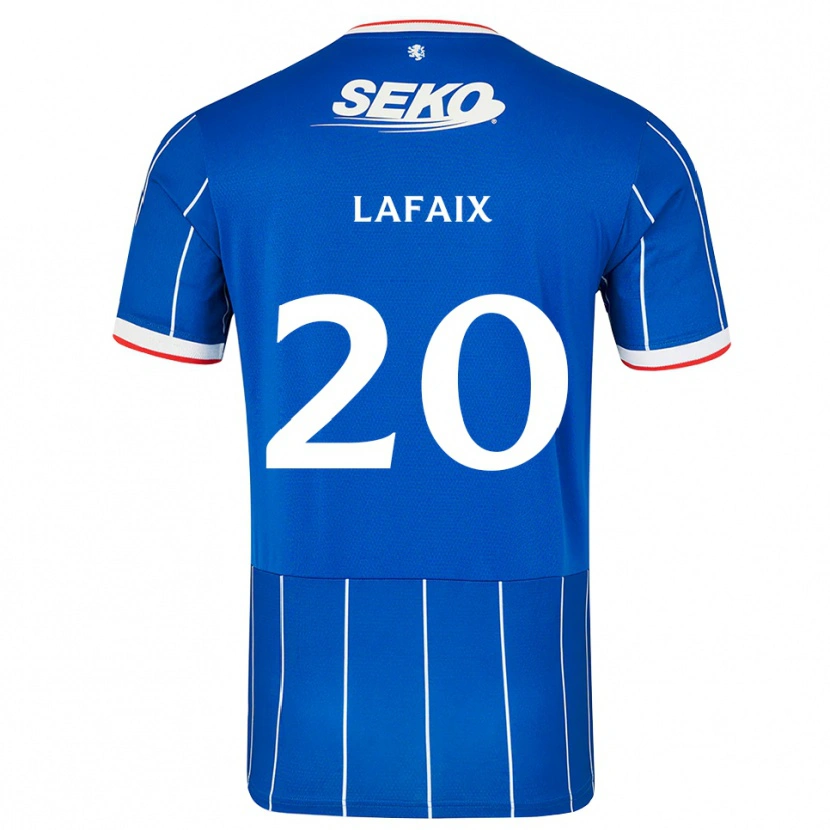 Danxen Niño Camiseta Camille Lafaix #20 Rojo Azul Blanco 1ª Equipación 2026/27 La Camisa México