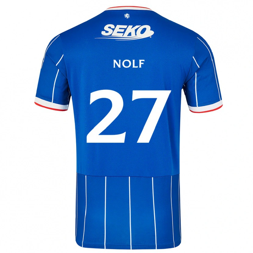 Danxen Niño Camiseta Madeline Nolf #27 Rojo Azul Blanco 1ª Equipación 2026/27 La Camisa México