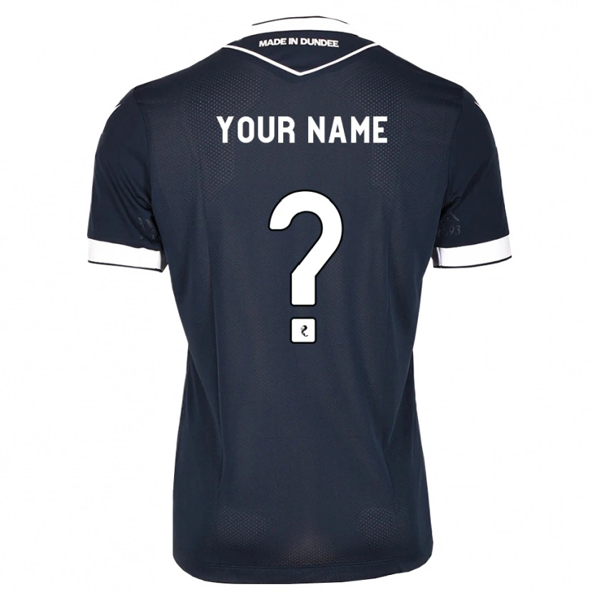 Danxen Niño Camiseta Su Nombre #0 Azul Medianoche Blanco 1ª Equipación 2026/27 La Camisa México