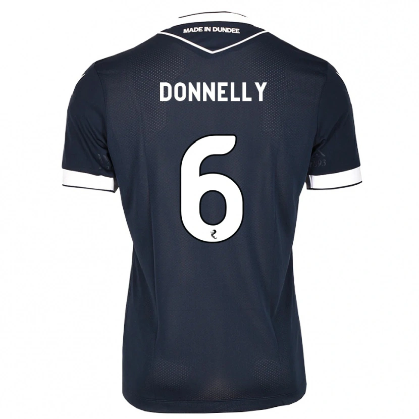 Danxen Niño Camiseta Aaron Donnelly #6 Azul Medianoche Blanco 1ª Equipación 2026/27 La Camisa México