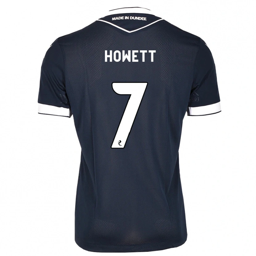 Danxen Niño Camiseta Leo Howett #7 Azul Medianoche Blanco 1ª Equipación 2026/27 La Camisa México