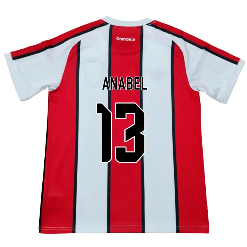 Danxen Niño Camiseta Giuliana Anabel González Ranzuglia #13 Blanco Rojo Negro 2ª Equipación 2026/27 La Camisa México