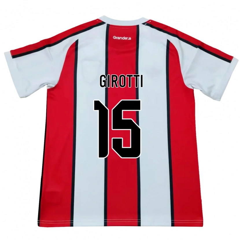 Danxen Niño Camiseta Federico Girotti #15 Blanco Rojo Negro 2ª Equipación 2026/27 La Camisa México