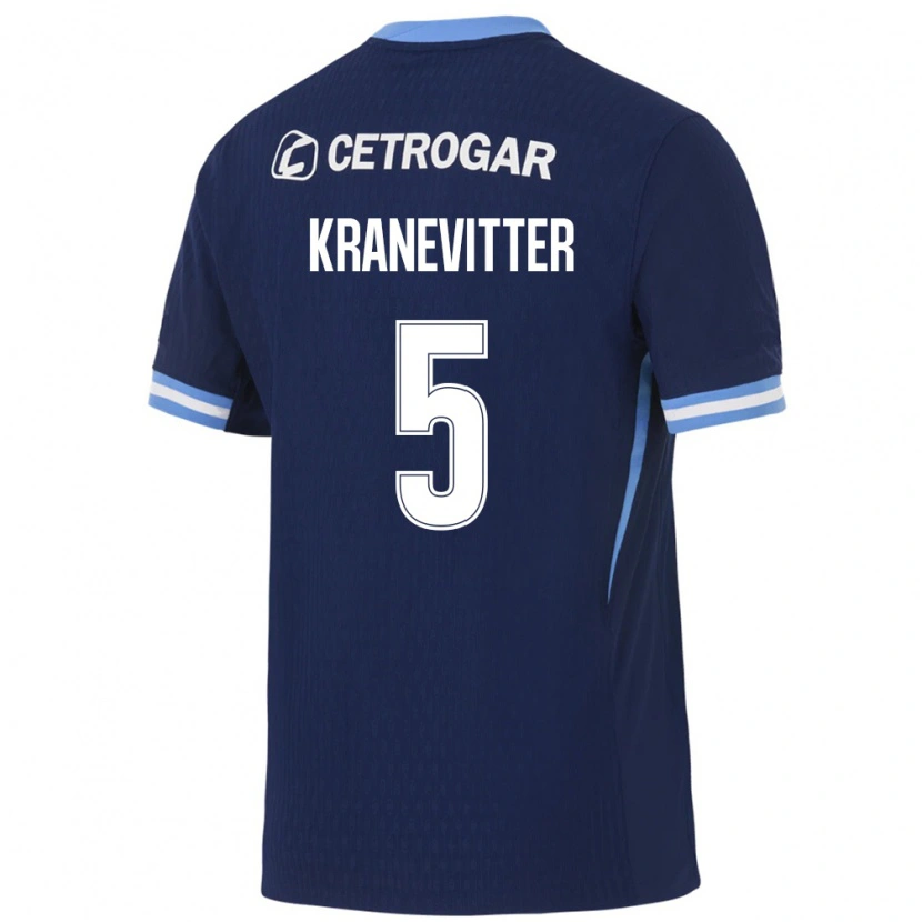 Danxen Niño Camiseta Matías Kranevitter #5 Azul Real Azul Claro Blanco 2ª Equipación 2026/27 La Camisa México