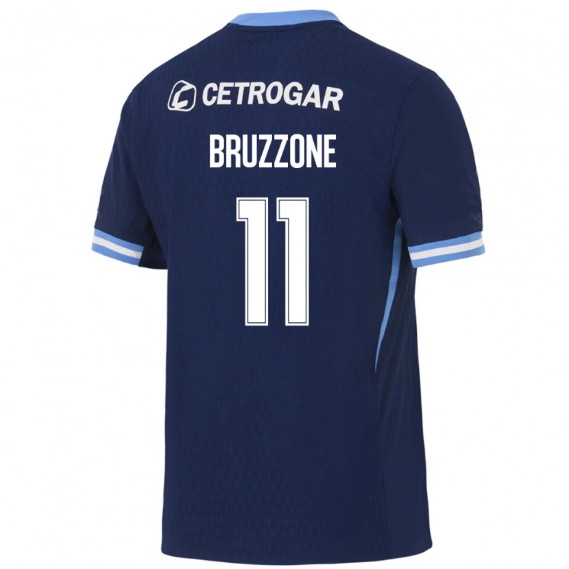 Danxen Niño Camiseta Vanina Bruzzone #11 Azul Real Azul Claro Blanco 2ª Equipación 2026/27 La Camisa México