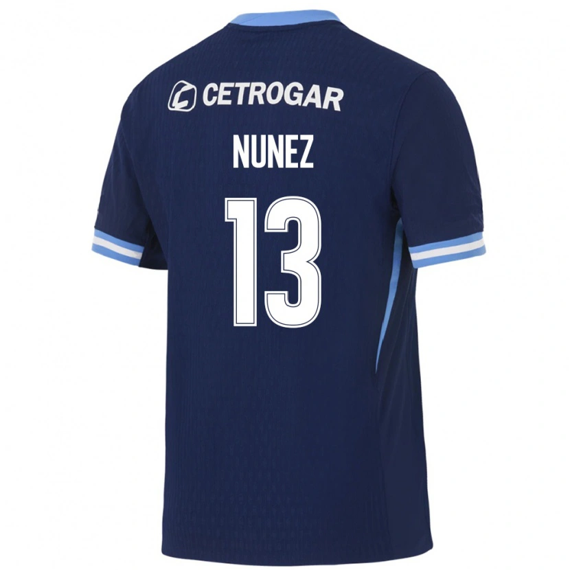 Danxen Niño Camiseta Matias Nunez #13 Azul Real Azul Claro Blanco 2ª Equipación 2026/27 La Camisa México