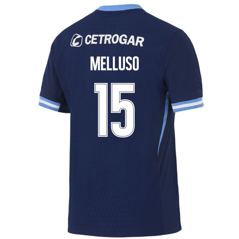 Danxen Niño Camiseta Mateo Melluso #15 Azul Real Azul Claro Blanco 2ª Equipación 2026/27 La Camisa México
