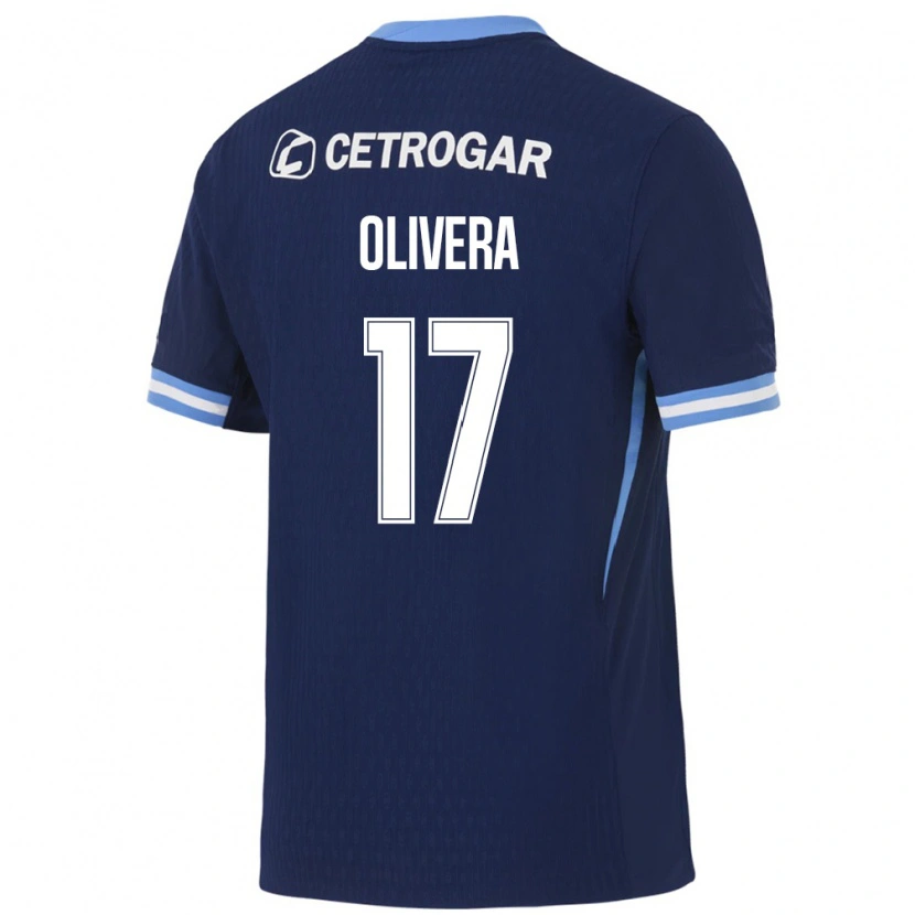 Danxen Niño Camiseta Nazareno Olivera #17 Azul Real Azul Claro Blanco 2ª Equipación 2026/27 La Camisa México