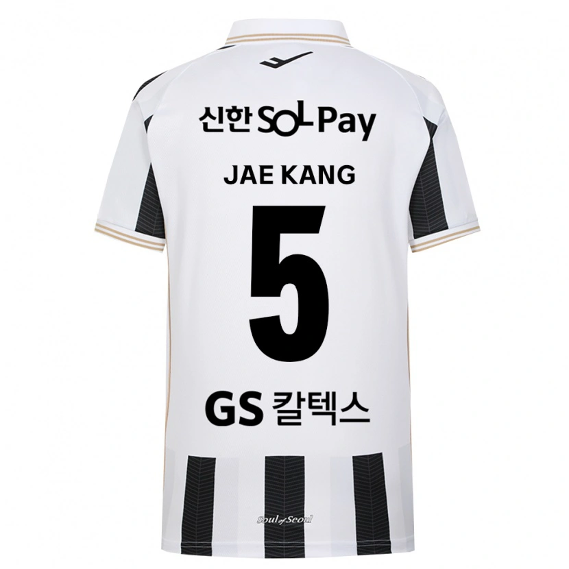 Danxen Niño Camiseta Jae-Kang Kim #5 Blanco Negro 2ª Equipación 2026/27 La Camisa México