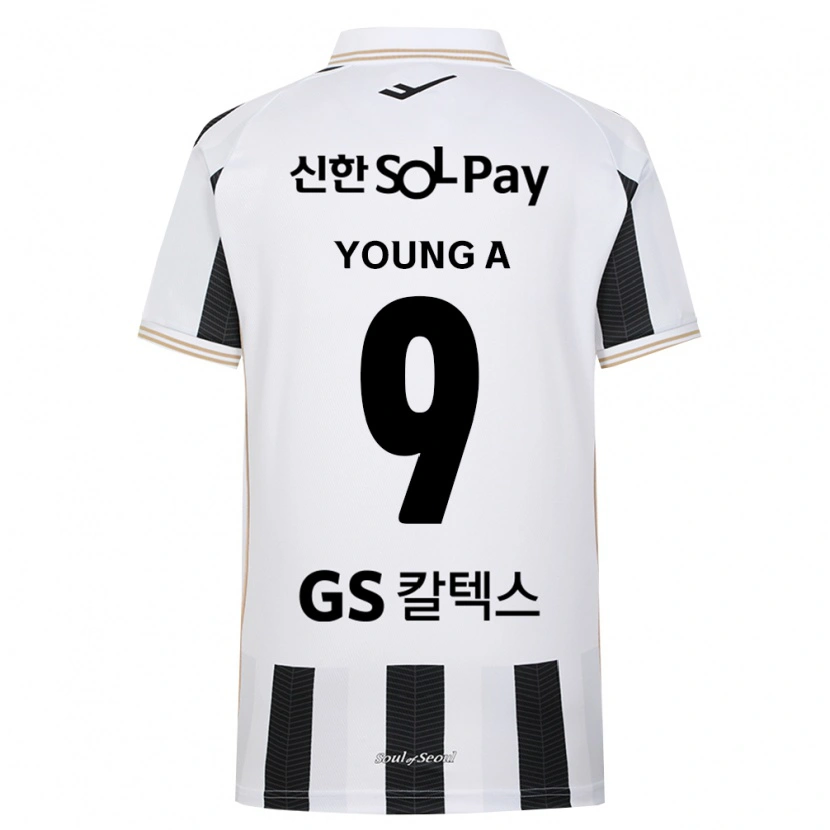 Danxen Niño Camiseta Young-A Yoo #9 Blanco Negro 2ª Equipación 2026/27 La Camisa México