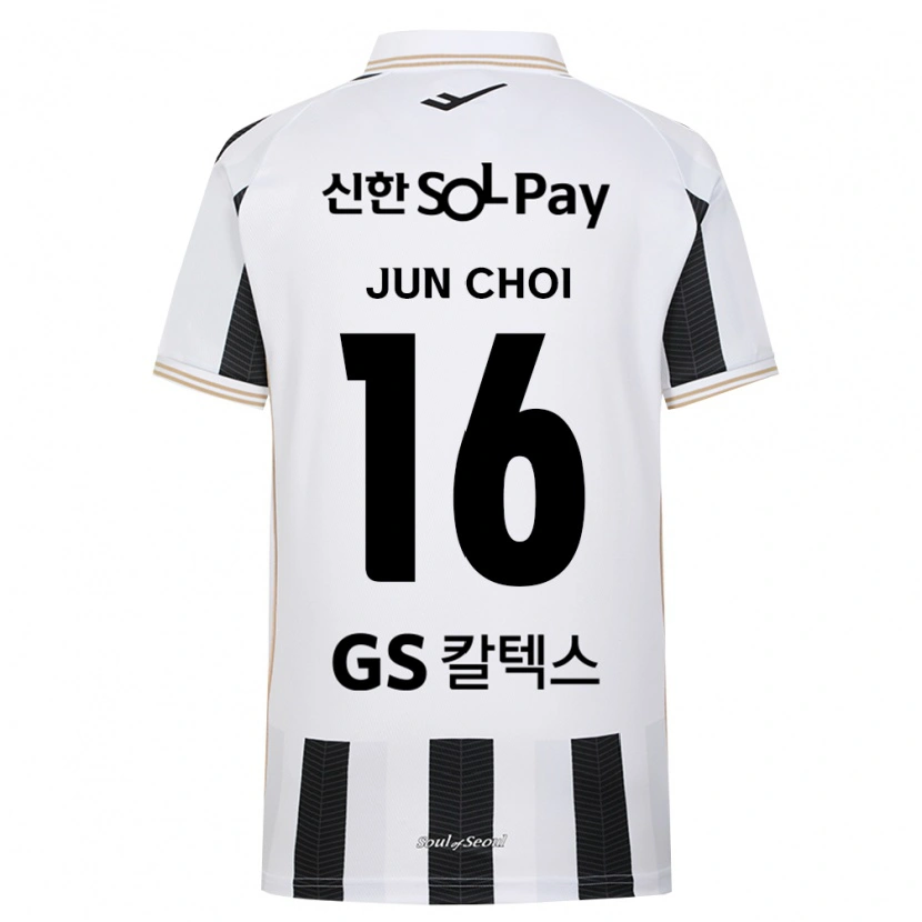 Danxen Niño Camiseta Jun Choi #16 Blanco Negro 2ª Equipación 2026/27 La Camisa México