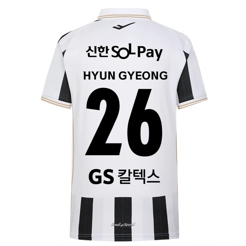 Danxen Niño Camiseta Hyun-Gyeong Jeong #26 Blanco Negro 2ª Equipación 2026/27 La Camisa México