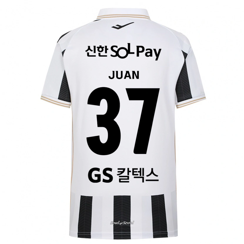 Danxen Niño Camiseta Juan Antonio Ros #37 Blanco Negro 2ª Equipación 2026/27 La Camisa México