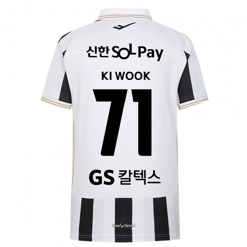 Danxen Niño Camiseta Ki-Wook Yun #71 Blanco Negro 2ª Equipación 2026/27 La Camisa México