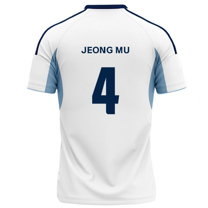 Danxen Niño Camiseta Jeong-Mu Kim #4 Azul Real Blanco 2ª Equipación 2026/27 La Camisa México