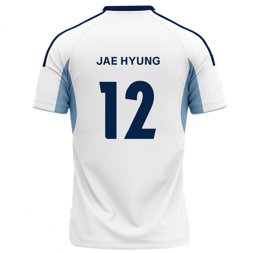 Danxen Niño Camiseta Jae-Hyung Lee #12 Azul Real Blanco 2ª Equipación 2026/27 La Camisa México