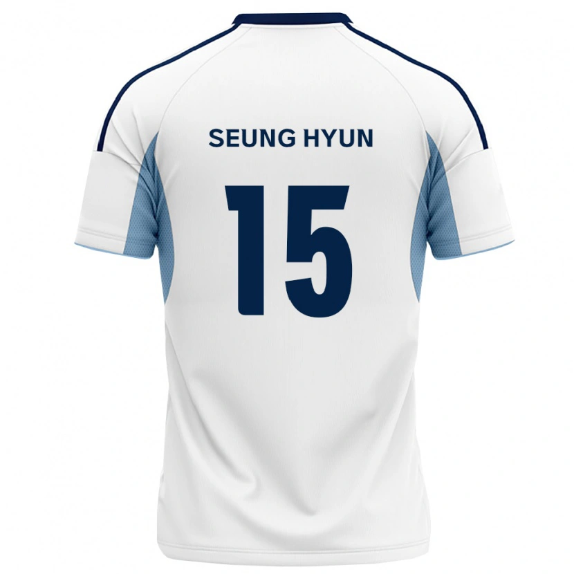 Danxen Niño Camiseta Seung-Hyun Jung #15 Azul Real Blanco 2ª Equipación 2026/27 La Camisa México