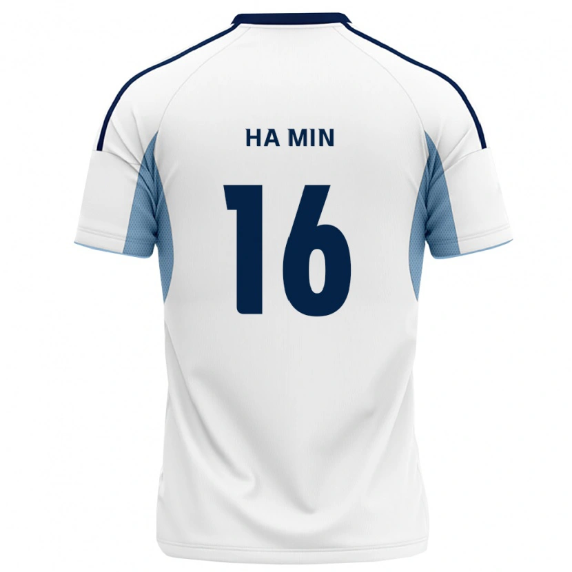 Danxen Niño Camiseta Ha-Min Kim #16 Azul Real Blanco 2ª Equipación 2026/27 La Camisa México