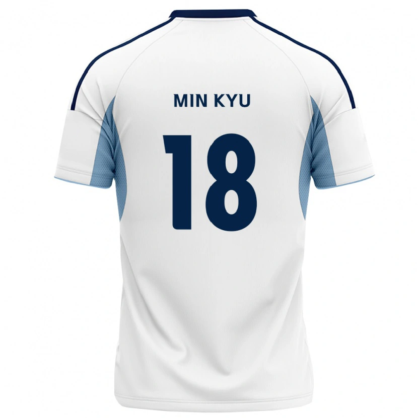 Danxen Niño Camiseta Min-Kyu Joo #18 Azul Real Blanco 2ª Equipación 2026/27 La Camisa México