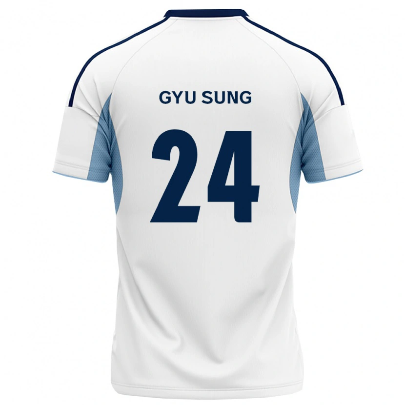 Danxen Niño Camiseta Gyu-Sung Lee #24 Azul Real Blanco 2ª Equipación 2026/27 La Camisa México