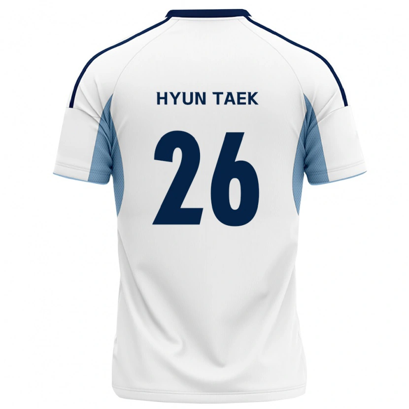 Danxen Niño Camiseta Hyun-Taek Cho #26 Azul Real Blanco 2ª Equipación 2026/27 La Camisa México
