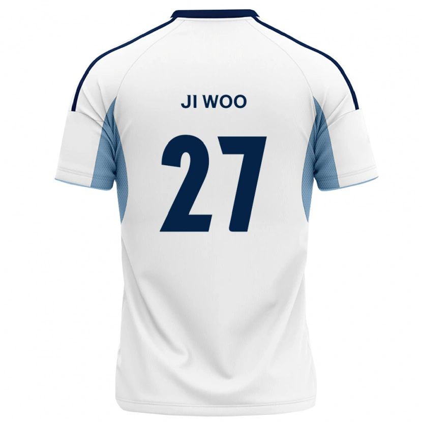 Danxen Niño Camiseta Ji-Woo Lee #27 Azul Real Blanco 2ª Equipación 2026/27 La Camisa México