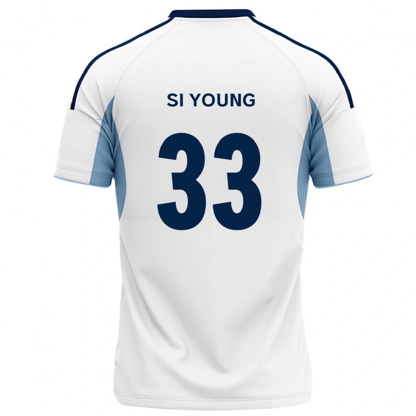 Danxen Niño Camiseta Si-Young Jang #33 Azul Real Blanco 2ª Equipación 2026/27 La Camisa México