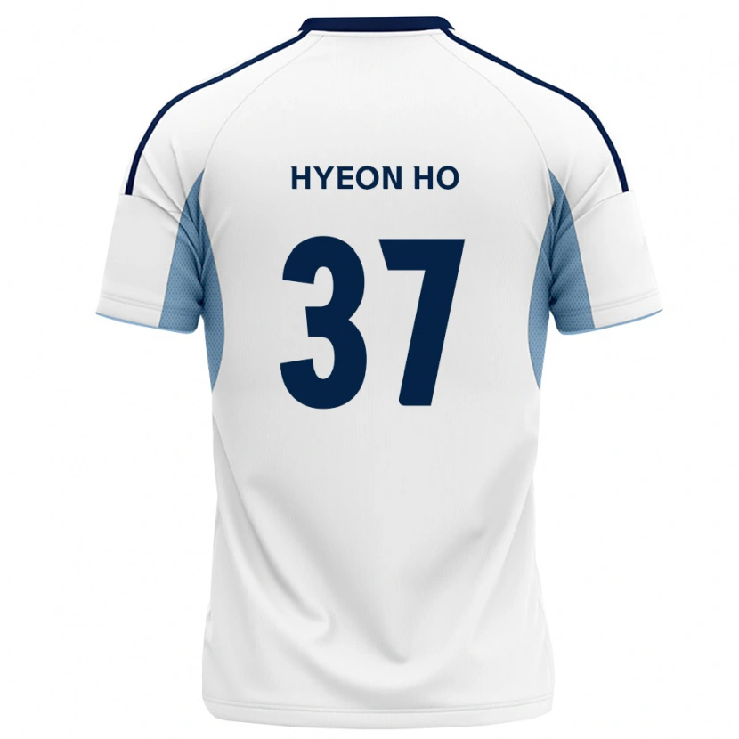 Danxen Niño Camiseta Hyeon-Ho Moon #37 Azul Real Blanco 2ª Equipación 2026/27 La Camisa México