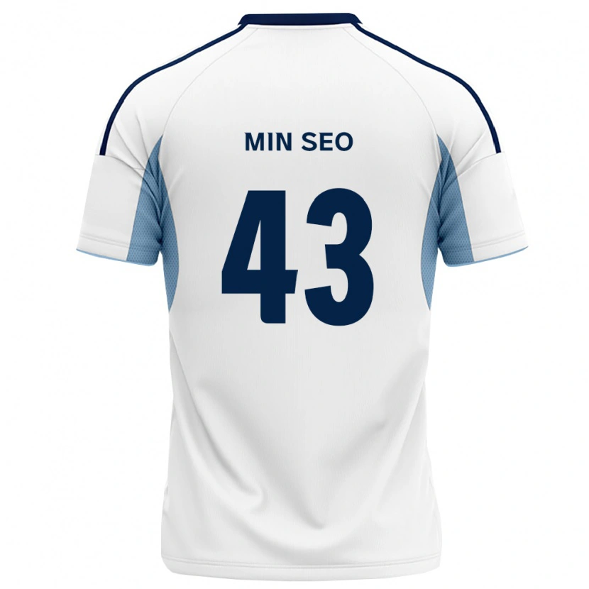 Danxen Niño Camiseta Min-Seo Jo #43 Azul Real Blanco 2ª Equipación 2026/27 La Camisa México