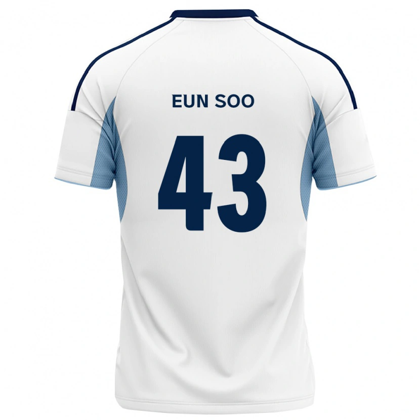 Danxen Niño Camiseta Eun-Soo Choi #43 Azul Real Blanco 2ª Equipación 2026/27 La Camisa México