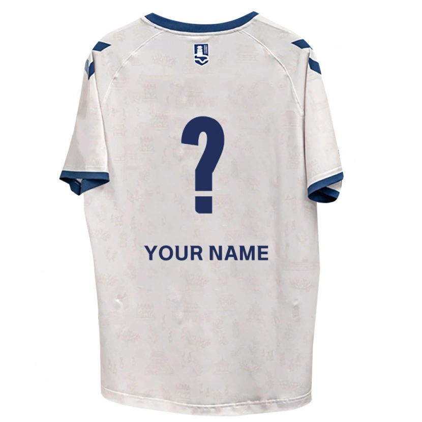Danxen Niño Camiseta Su Nombre #0 Azul Real Blanco 2ª Equipación 2026/27 La Camisa México