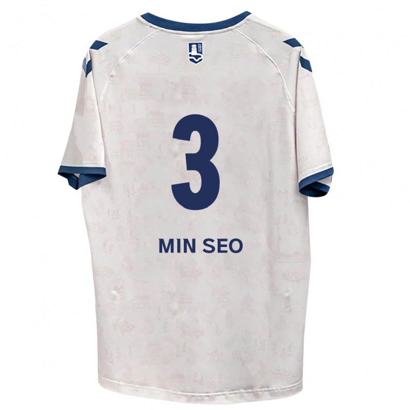 Danxen Niño Camiseta Min-Seo Park #3 Azul Real Blanco 2ª Equipación 2026/27 La Camisa México