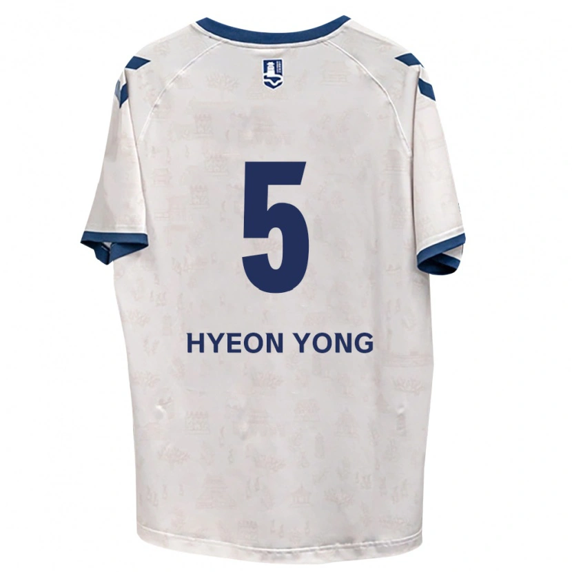 Danxen Niño Camiseta Hyeon-Yong Lee #5 Azul Real Blanco 2ª Equipación 2026/27 La Camisa México