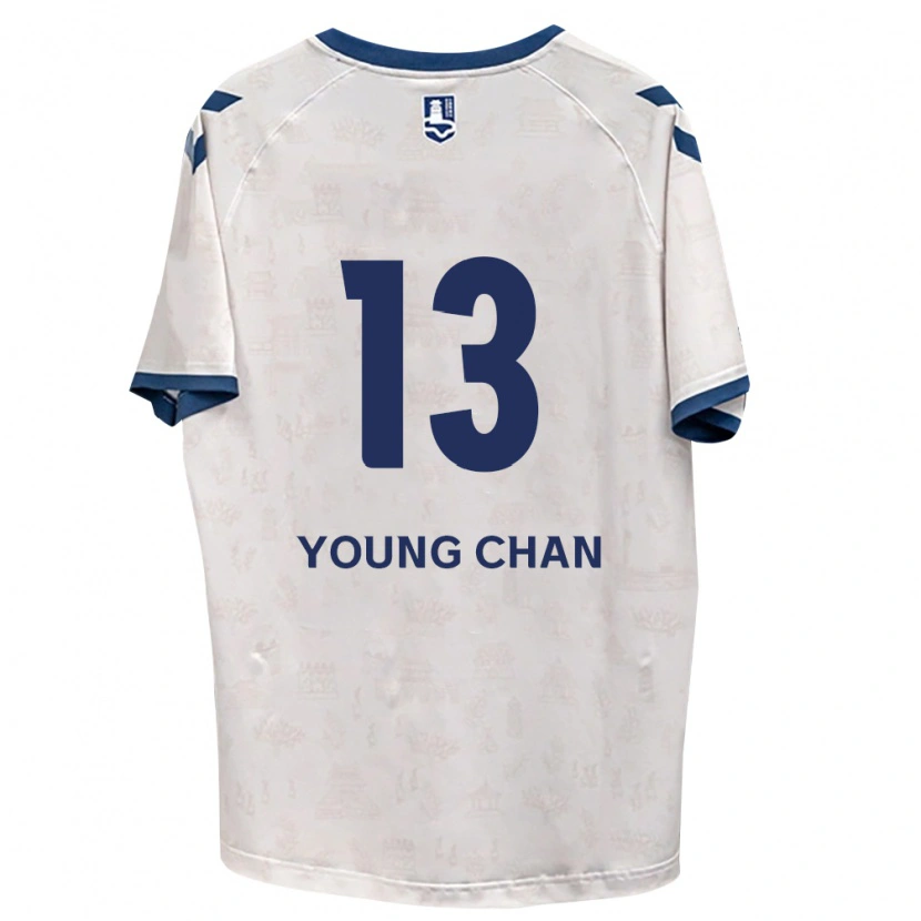 Danxen Niño Camiseta Young-Chan Ham #13 Azul Real Blanco 2ª Equipación 2026/27 La Camisa México