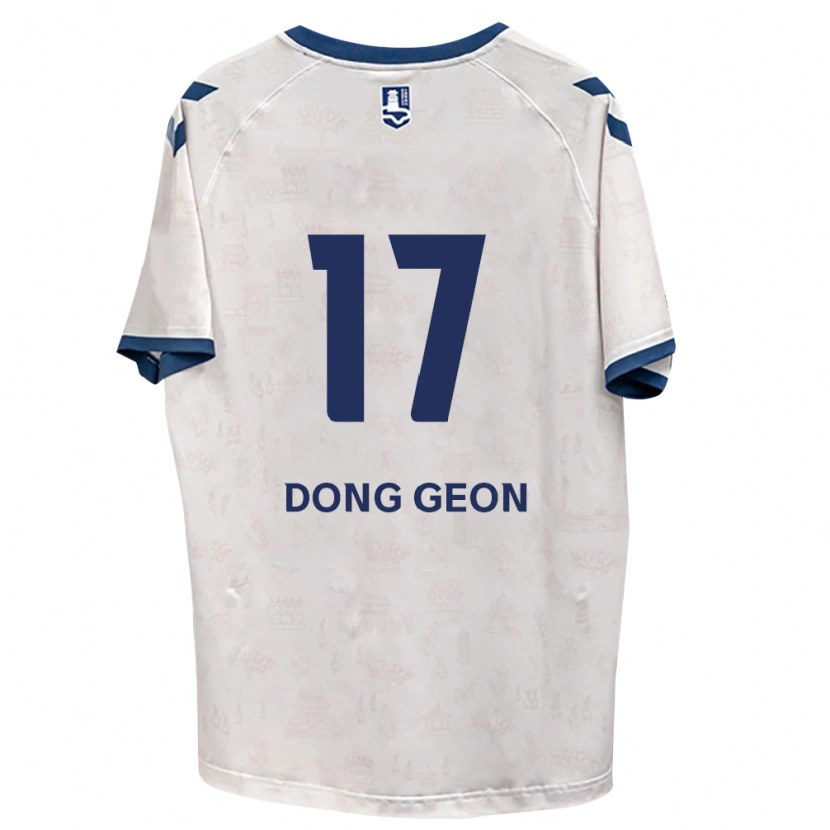 Danxen Niño Camiseta Dong-Geon No #17 Azul Real Blanco 2ª Equipación 2026/27 La Camisa México