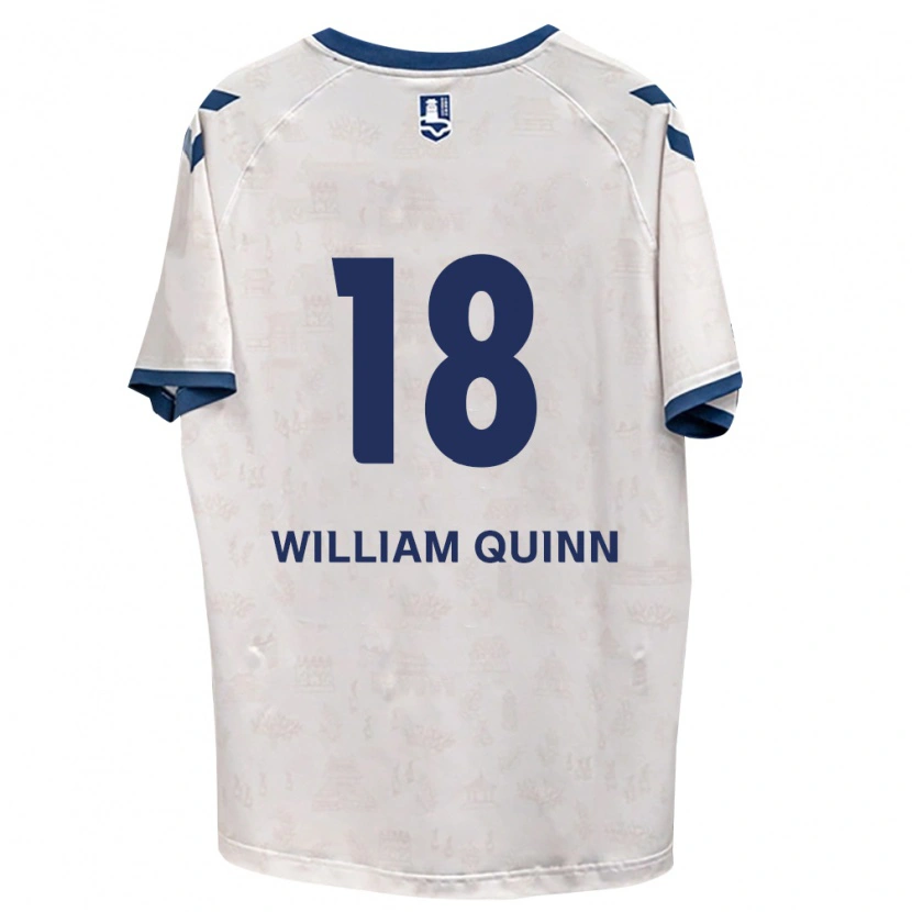 Danxen Niño Camiseta Max William Quinn #18 Azul Real Blanco 2ª Equipación 2026/27 La Camisa México