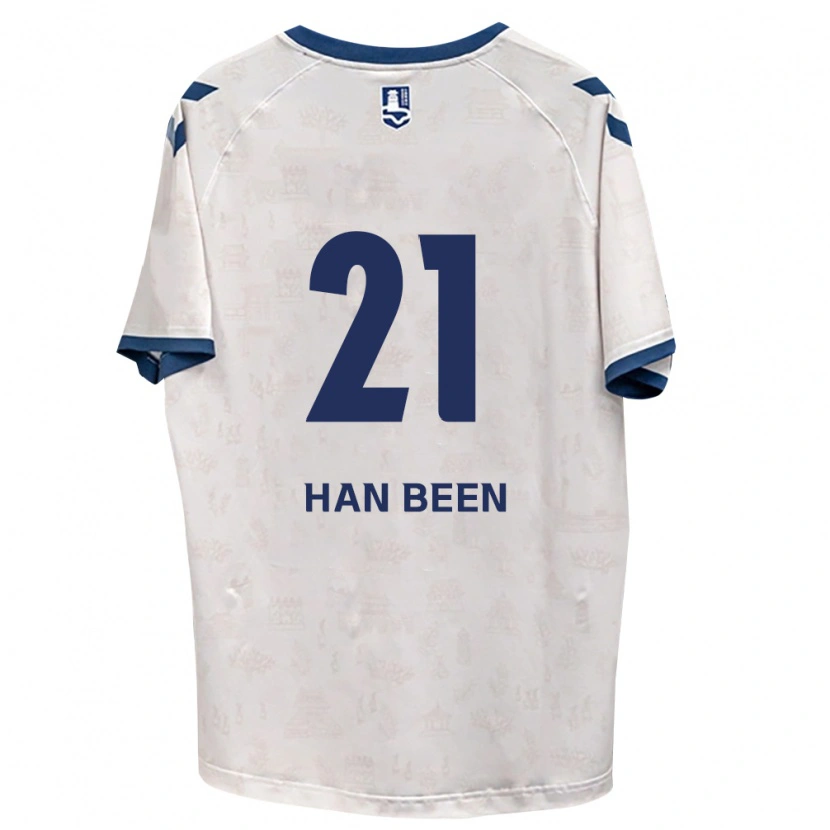 Danxen Niño Camiseta Han-Been Yang #21 Azul Real Blanco 2ª Equipación 2026/27 La Camisa México